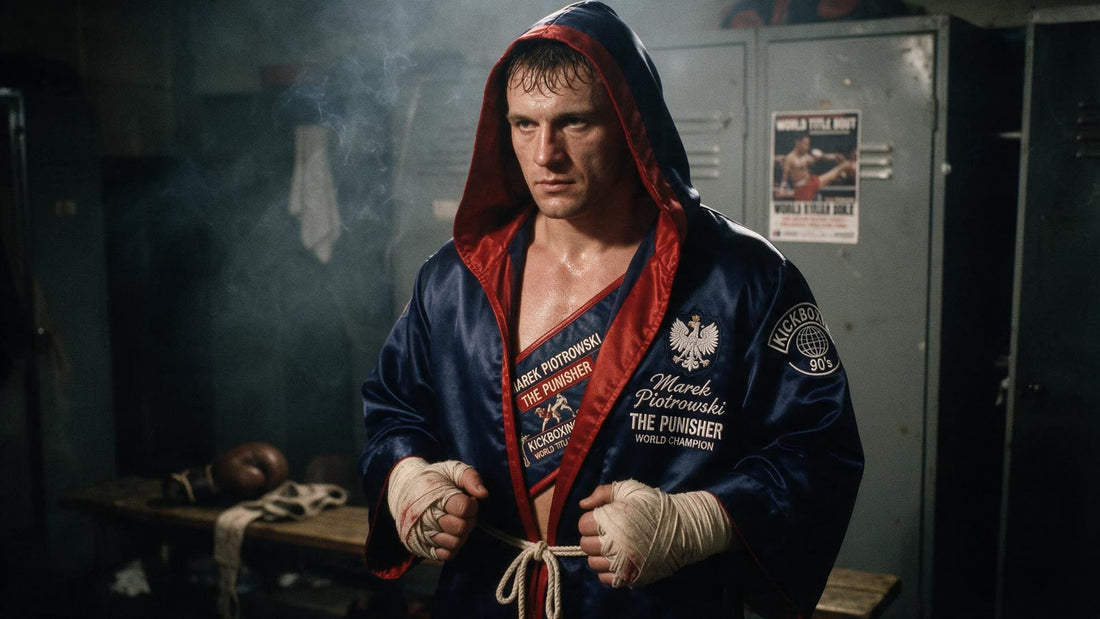 Marek The Punisher Piotrowski - 9-krotny mistrz świata w kickboxingu w szlafroku bojowym