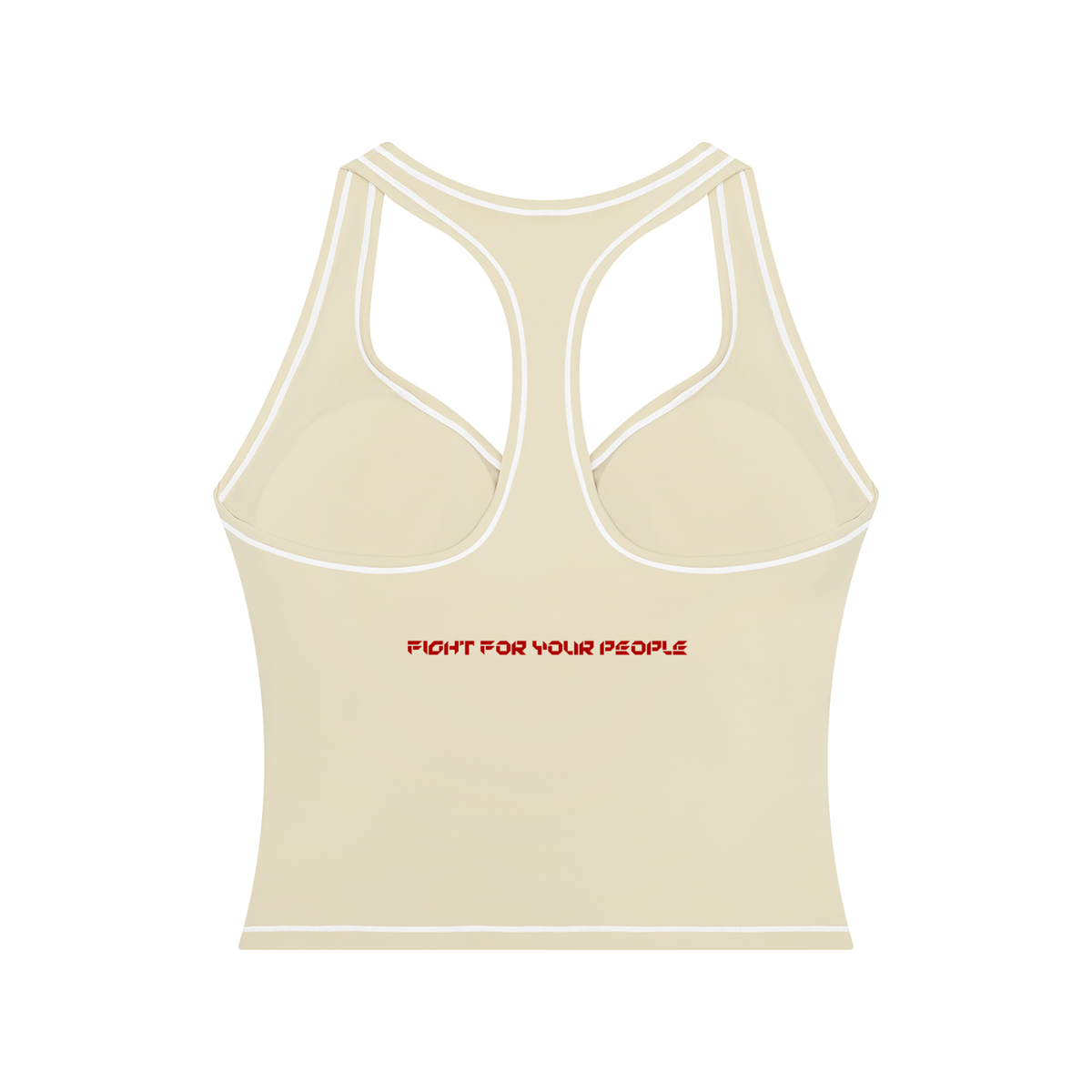 Tank Top Racerback Contrast Stitch – Nowrocky™ — top bez rękawów od tyłu, plecy typu racerback