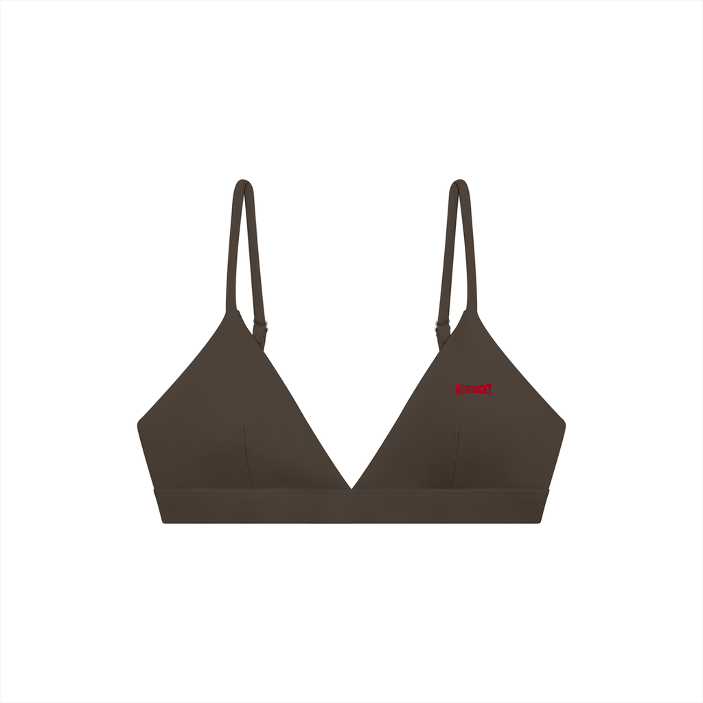 Biustonosz Sportowy Cropped V-Neck – Nowrocky™ — detal splotu dzianiny