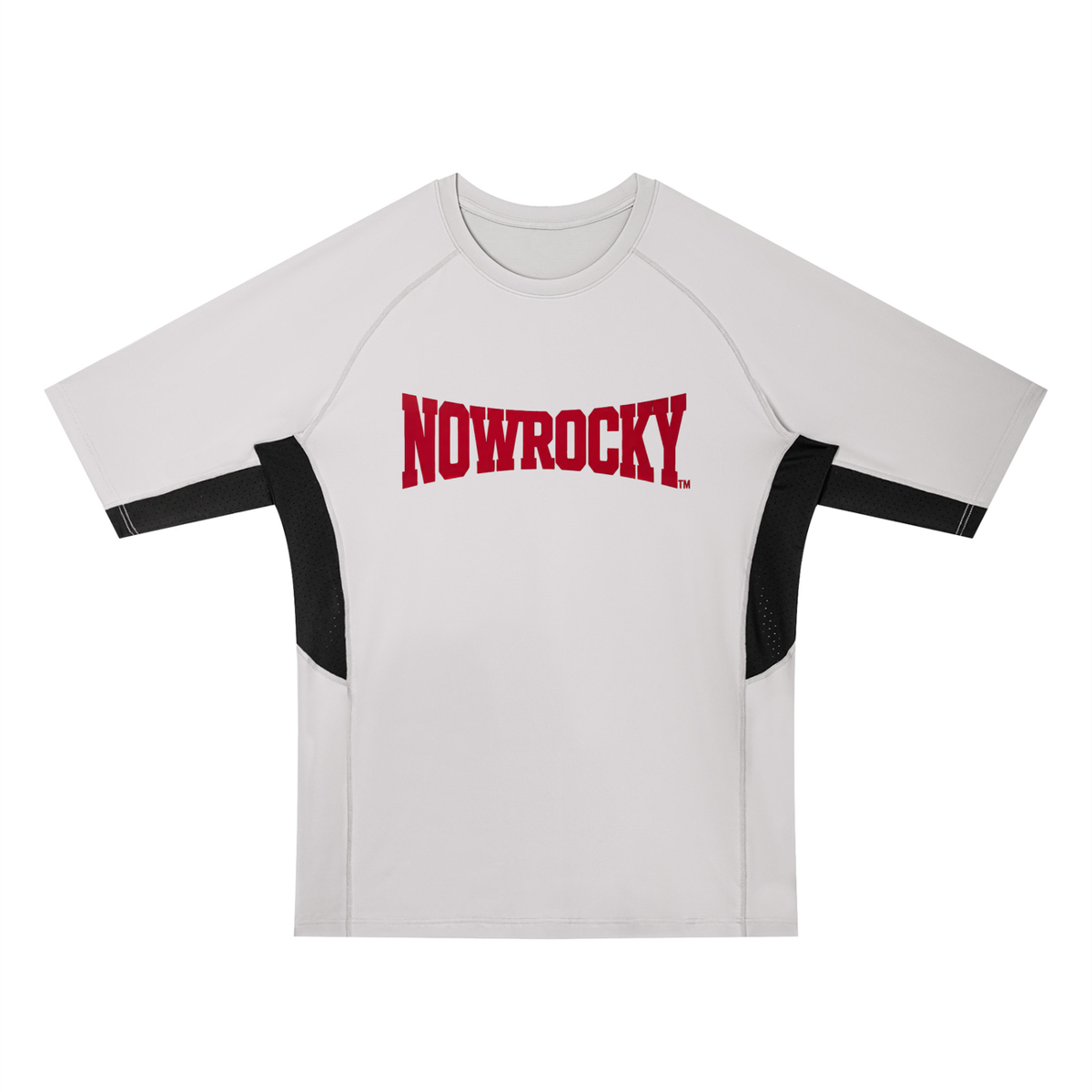 T-shirt Color Block Raglan – Nowrocky™ — koszulka na modelu, cała sylwetka
