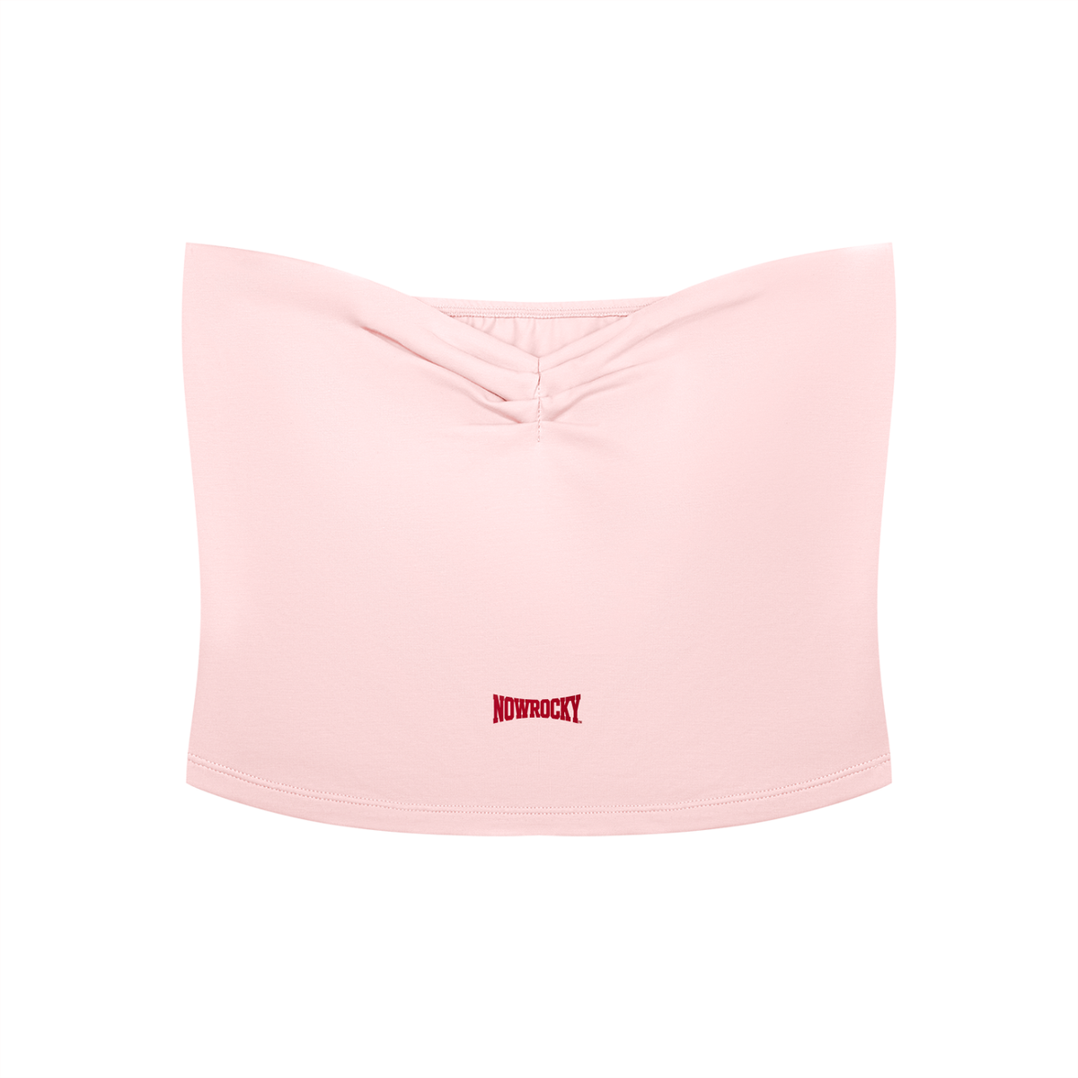 Tank Top Bandeau Ruched Crop – Nowrocky™ — elastyczna górna krawędź