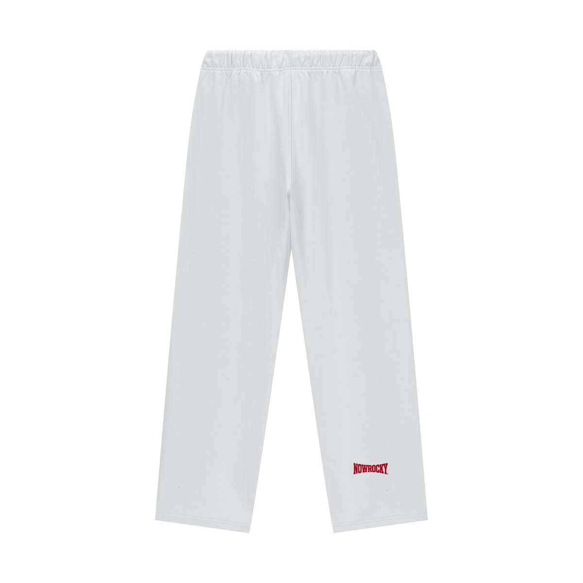 Spodnie Dresowe Heavyweight Straight Leg – Nowrocky™ — ujęcie z profilu, prosta nogawka