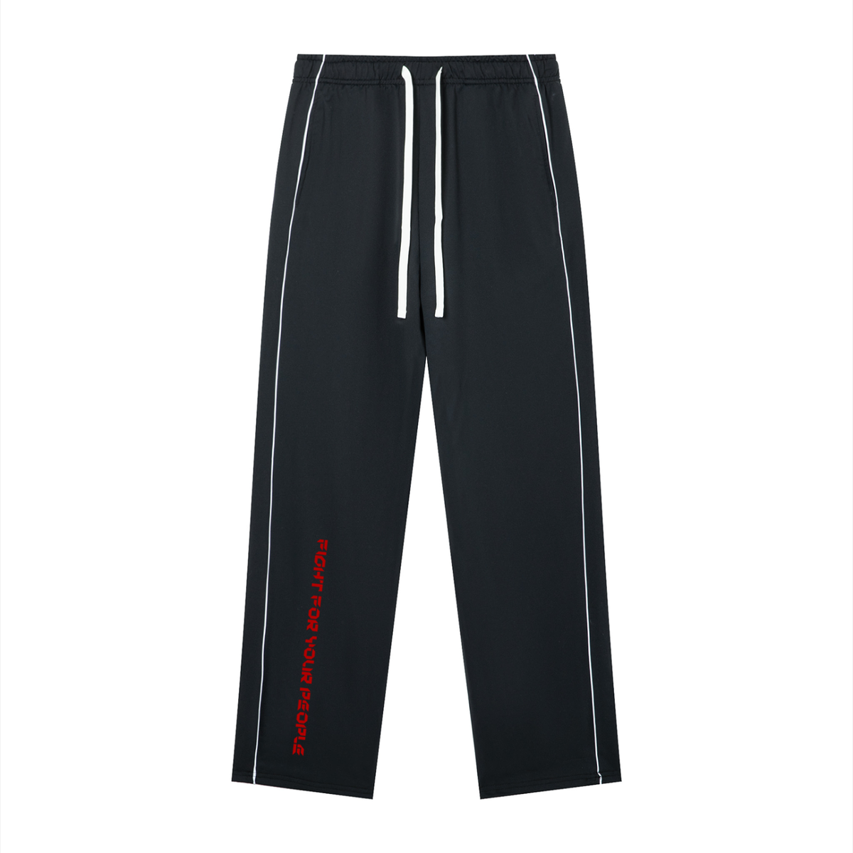 Spodnie Piping Straight Leg – Nowrocky™ — spodnie z lampasem, widok z przodu