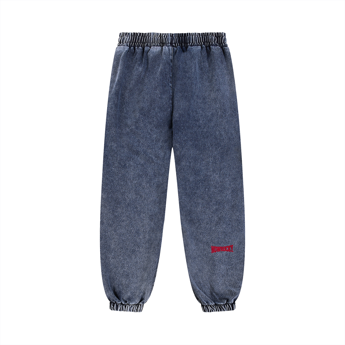 Spodnie Dresowe Snow Wash Jogger – Nowrocky™ — ujęcie z profilu, zwężana nogawka