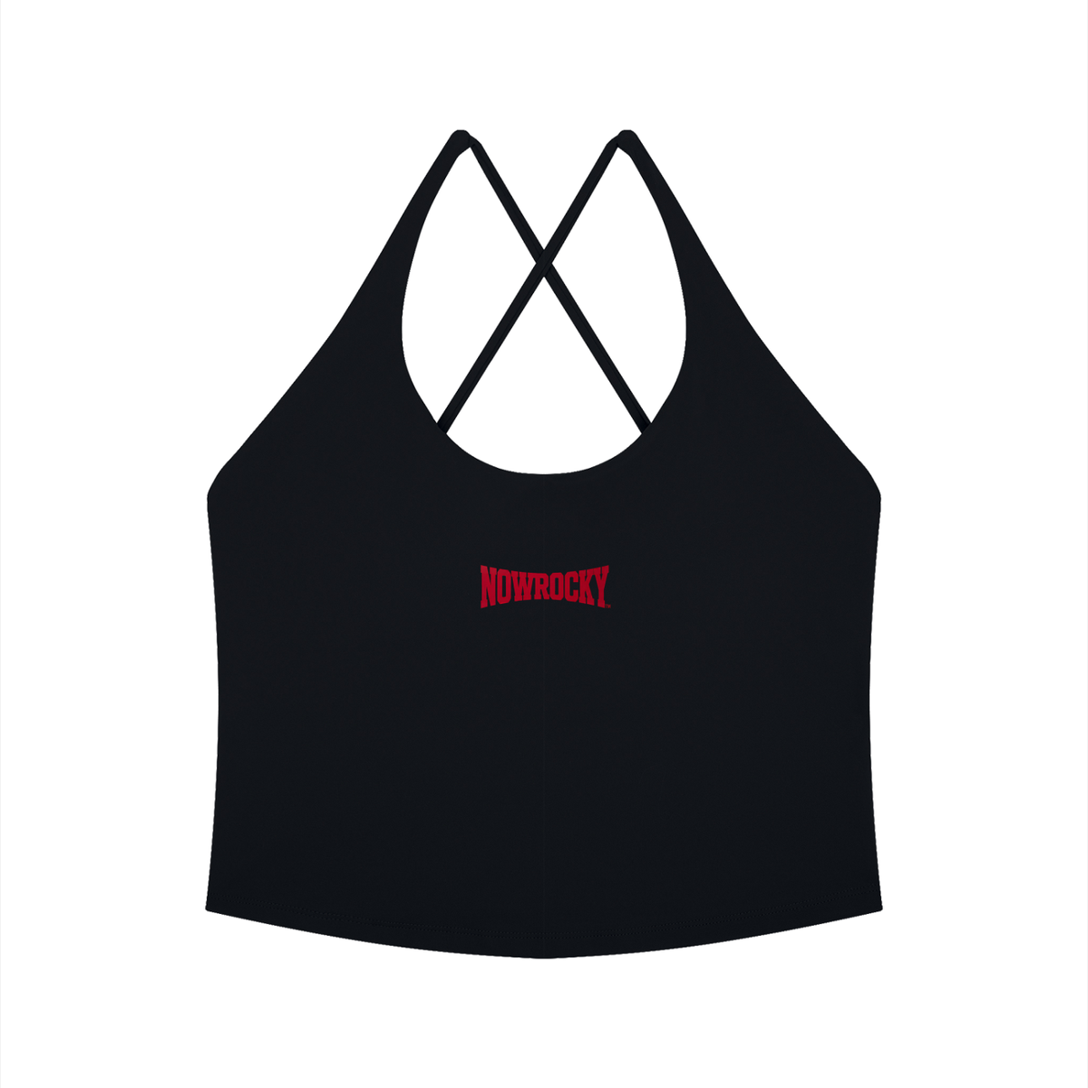 Tank Top Halter Cross Back – Nowrocky™ — top halter z krzyżowanymi plecami, przód