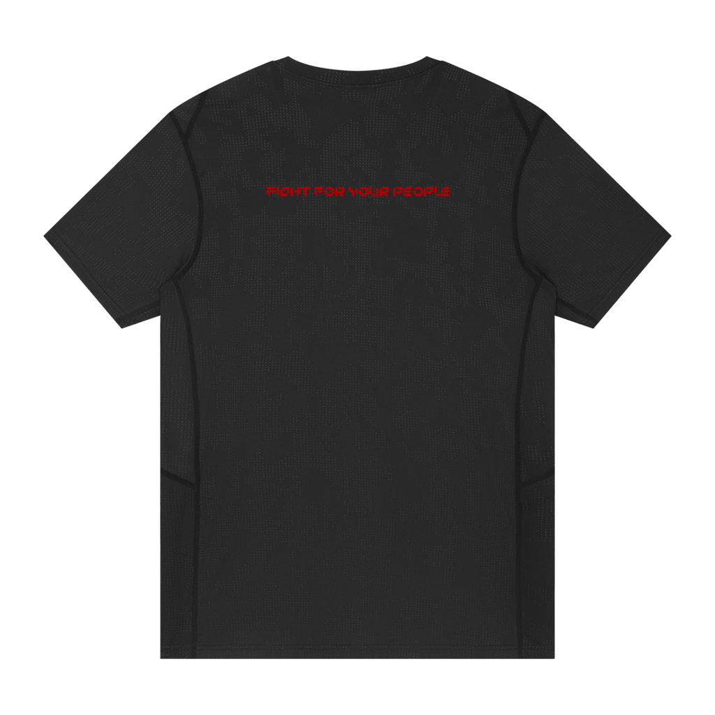 T-shirt Jacquard Mesh – Nowrocky™ — koszulka z żakardowym splotem, widok z tyłu