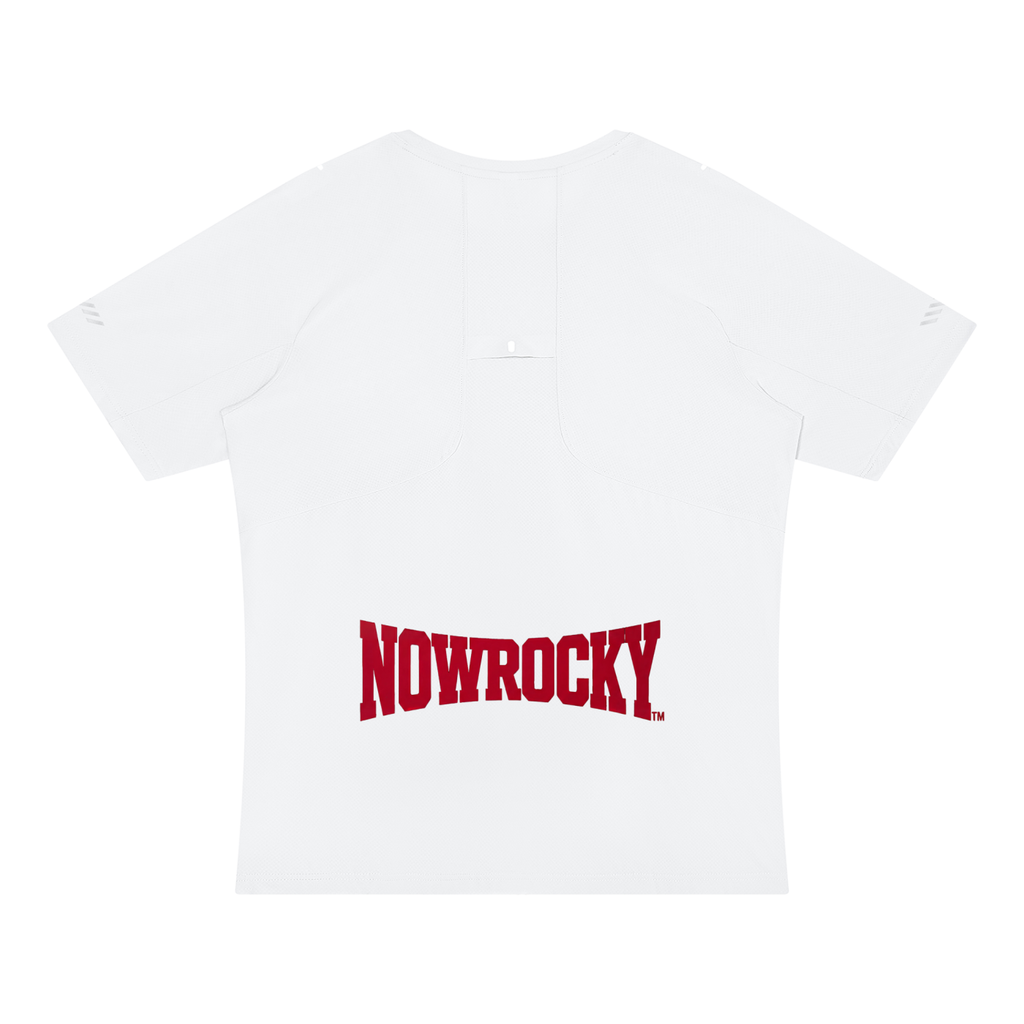T-shirt Reflective Raglan – Nowrocky™ — koszulka raglanowa od tyłu na modelce