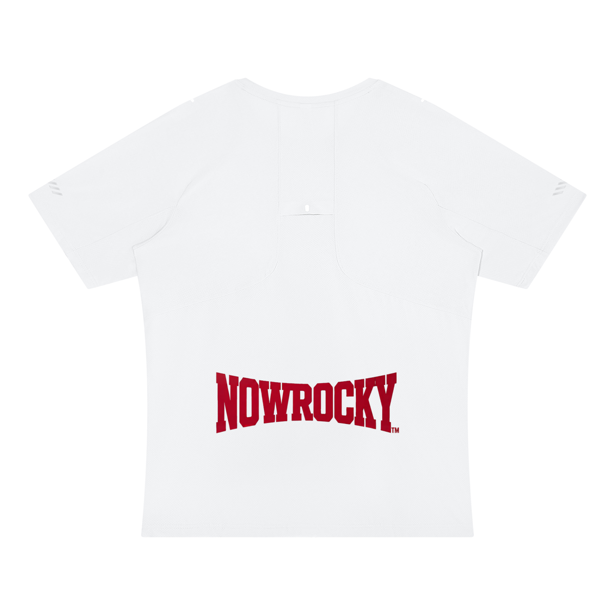 T-shirt Reflective Raglan – Nowrocky™ — koszulka raglanowa od tyłu na modelce