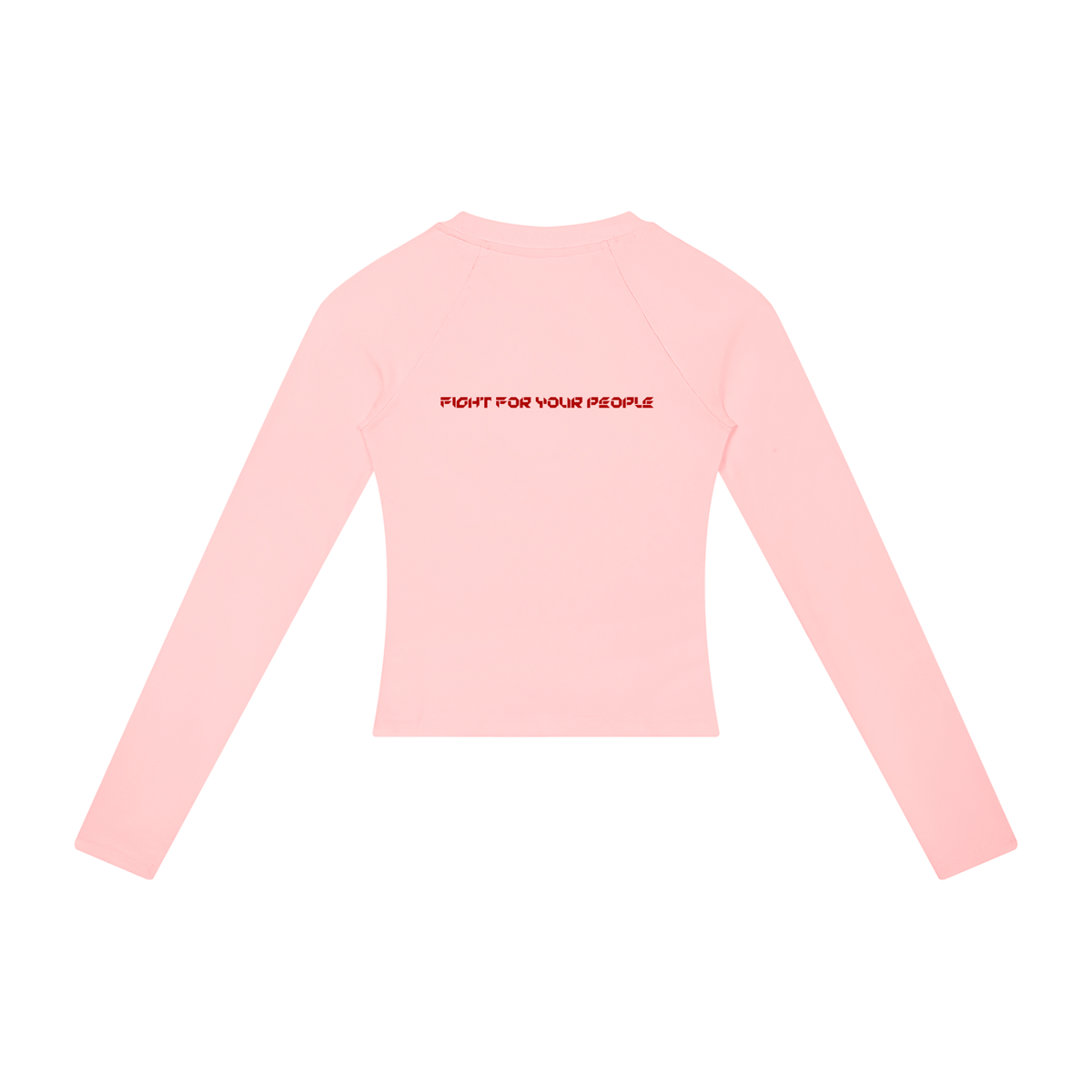 Longsleeve Slim Raglan Crop – Nowrocky™ — wykończenie dekoltu ściągaczem