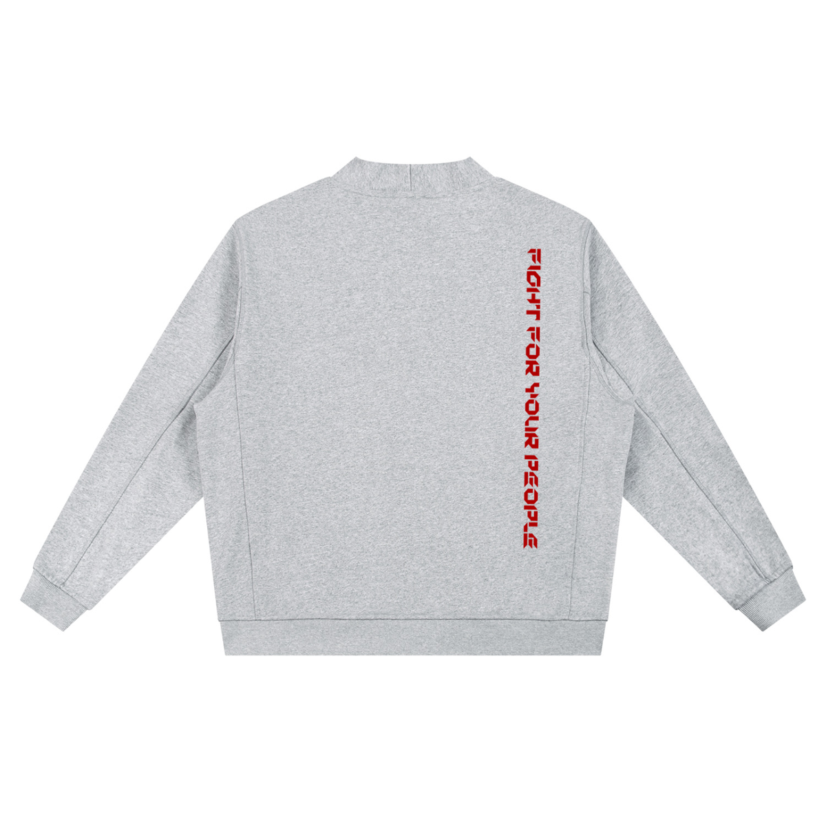 Bluza Kardigan Heavyweight V-Neck – Nowrocky™ — ujęcie z profilu, linia ramienia i rękawa