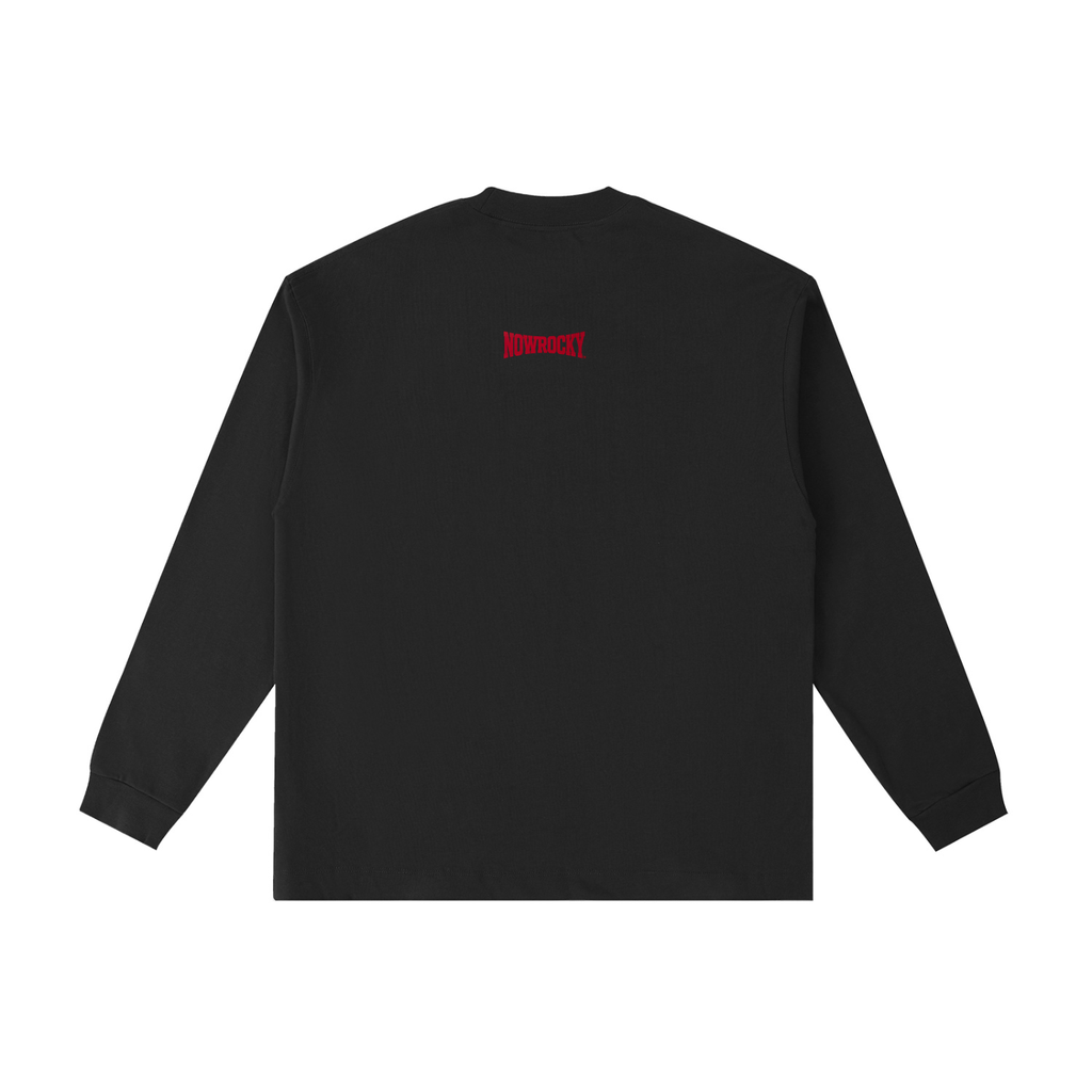 Longsleeve Essential Drop Shoulder – Nowrocky™ — longsleeve basic, widok z tyłu