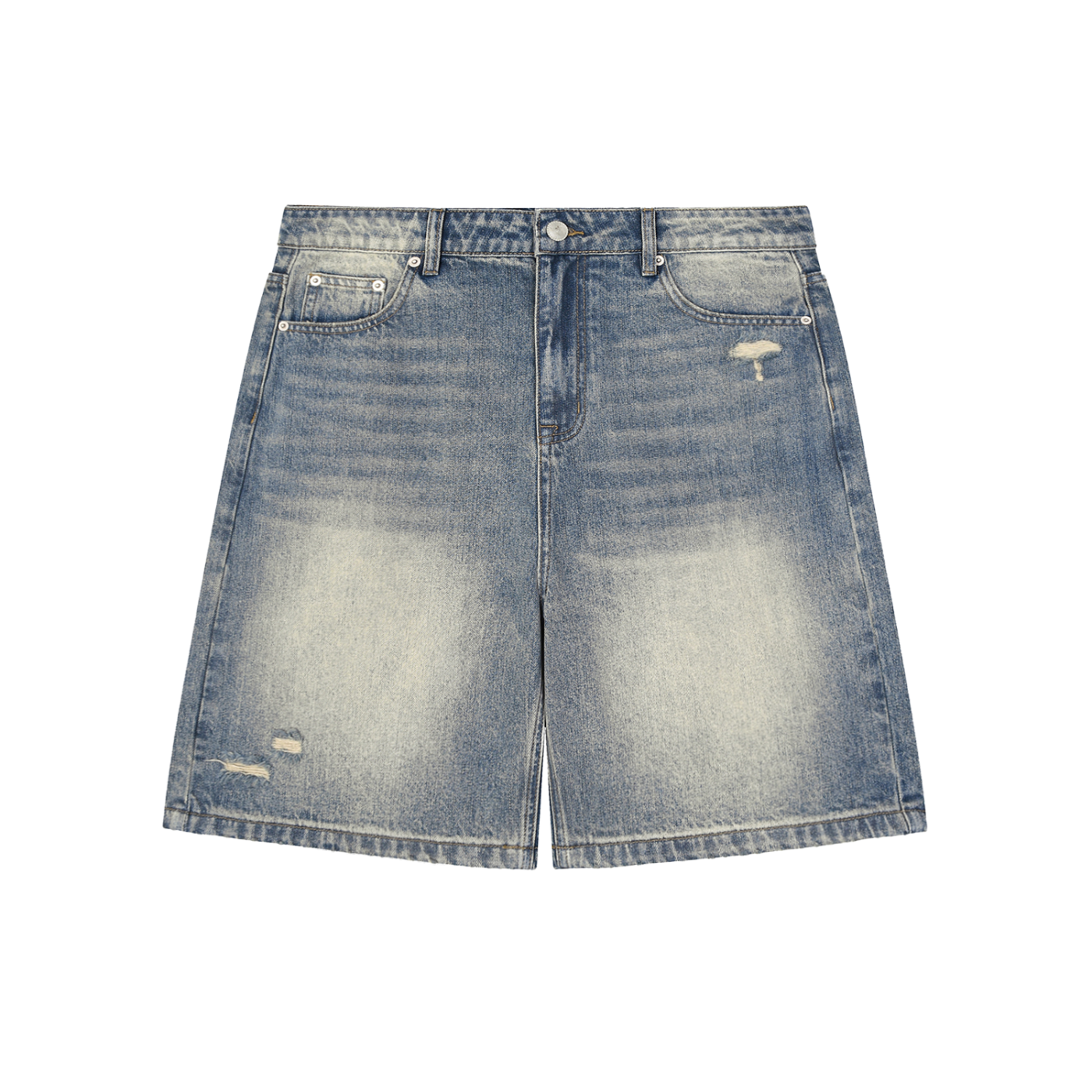Szorty jeansowe baggy sprane – Nowrocky™