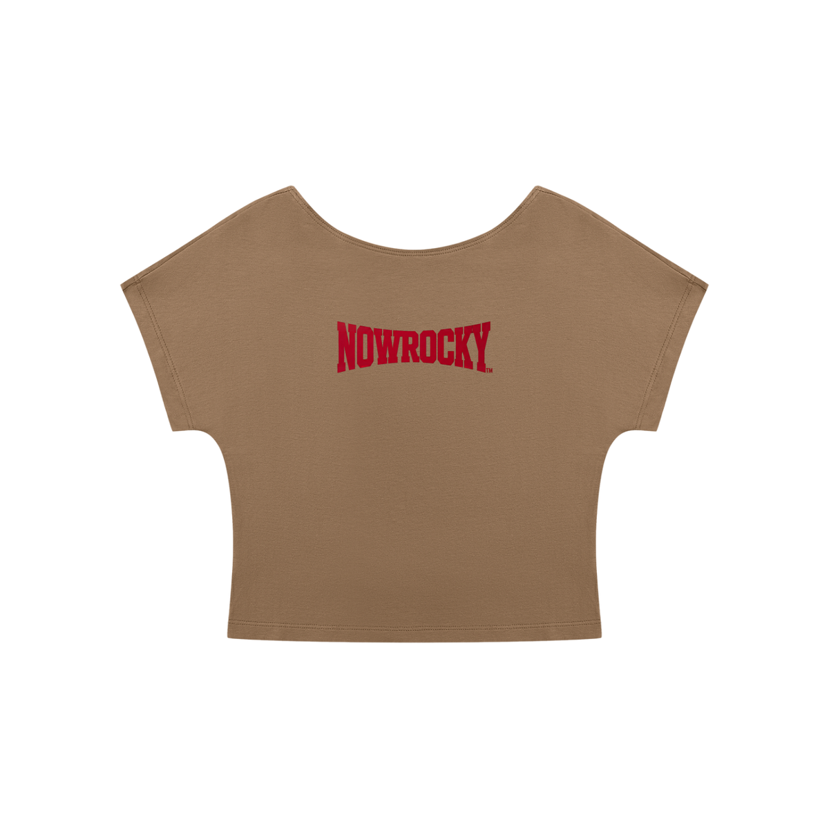 T-shirt Crop Open Back – Nowrocky™ — krótki rękaw i linia ramienia