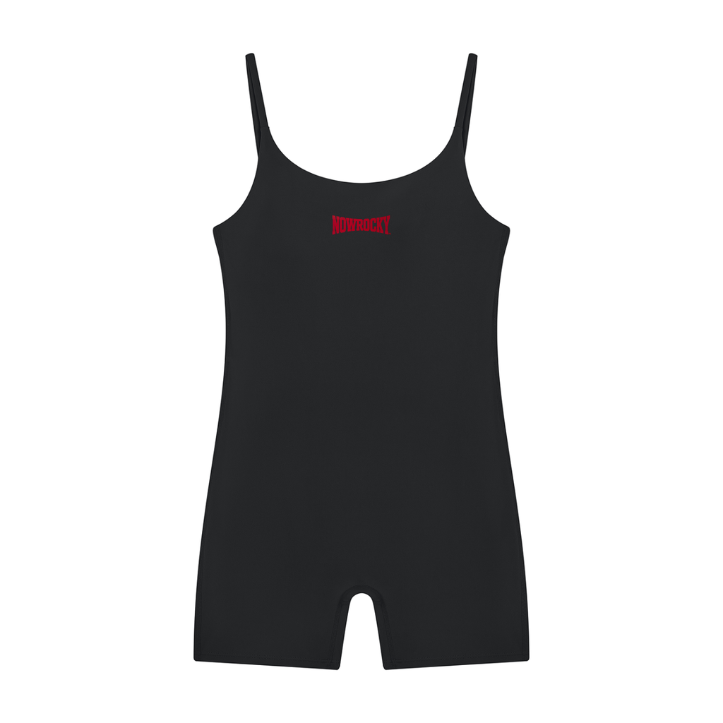 Romper Treningowy U-Neck – Nowrocky™ — damski kombinezon treningowy z dekoltem U, ujęcie z przodu