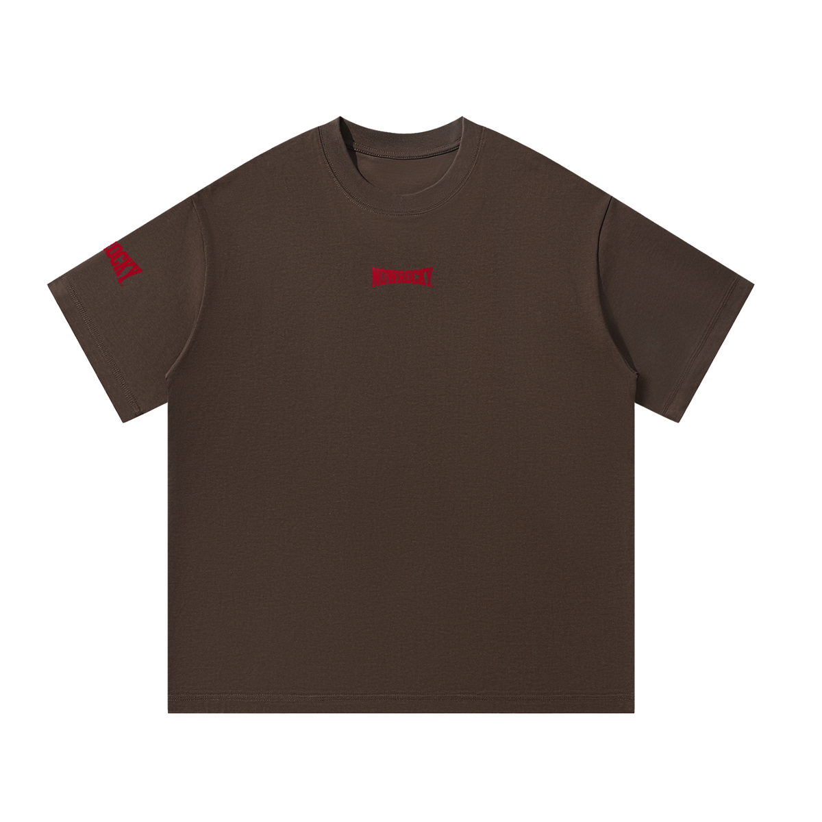 T-shirt Oversized Drop Shoulder – Nowrocky™ — t-shirt drop shoulder, ujęcie z profilu