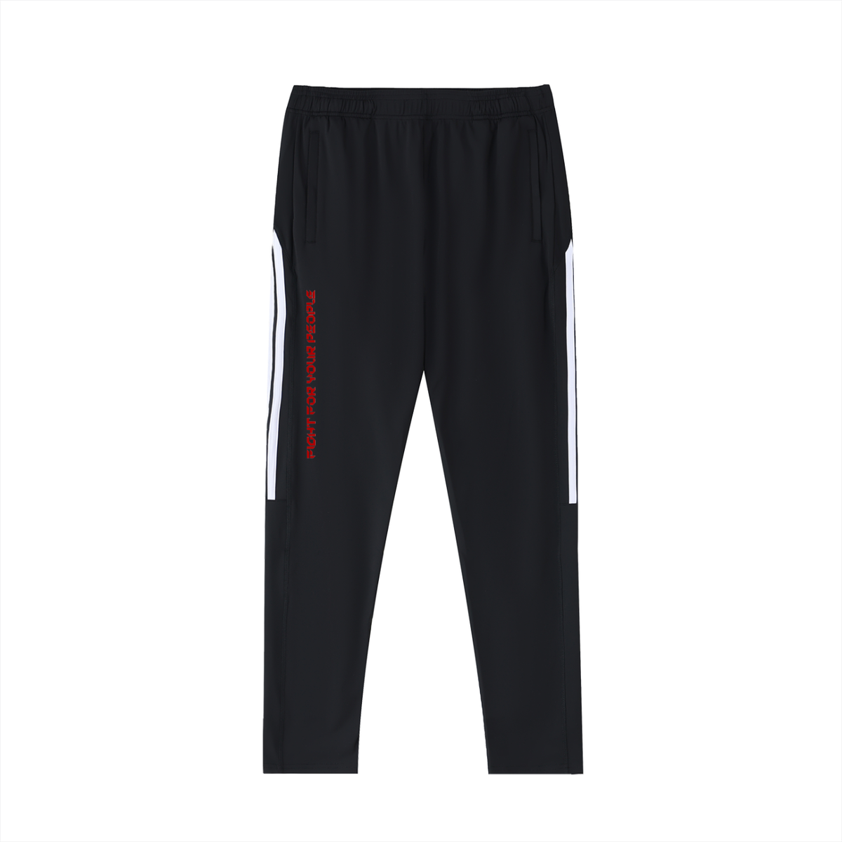 Spodnie Treningowe Side Stripe – Nowrocky™ — spodnie treningowe z lampasem, ujęcie z przodu
