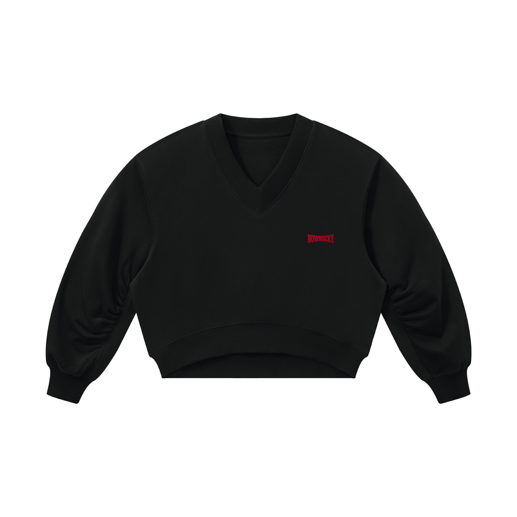 Bluza Crop z Dekoltem V – Nowrocky (streetwear)