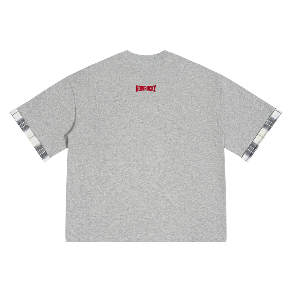 T-shirt Plaid Panel – Nowrocky (streetwear)