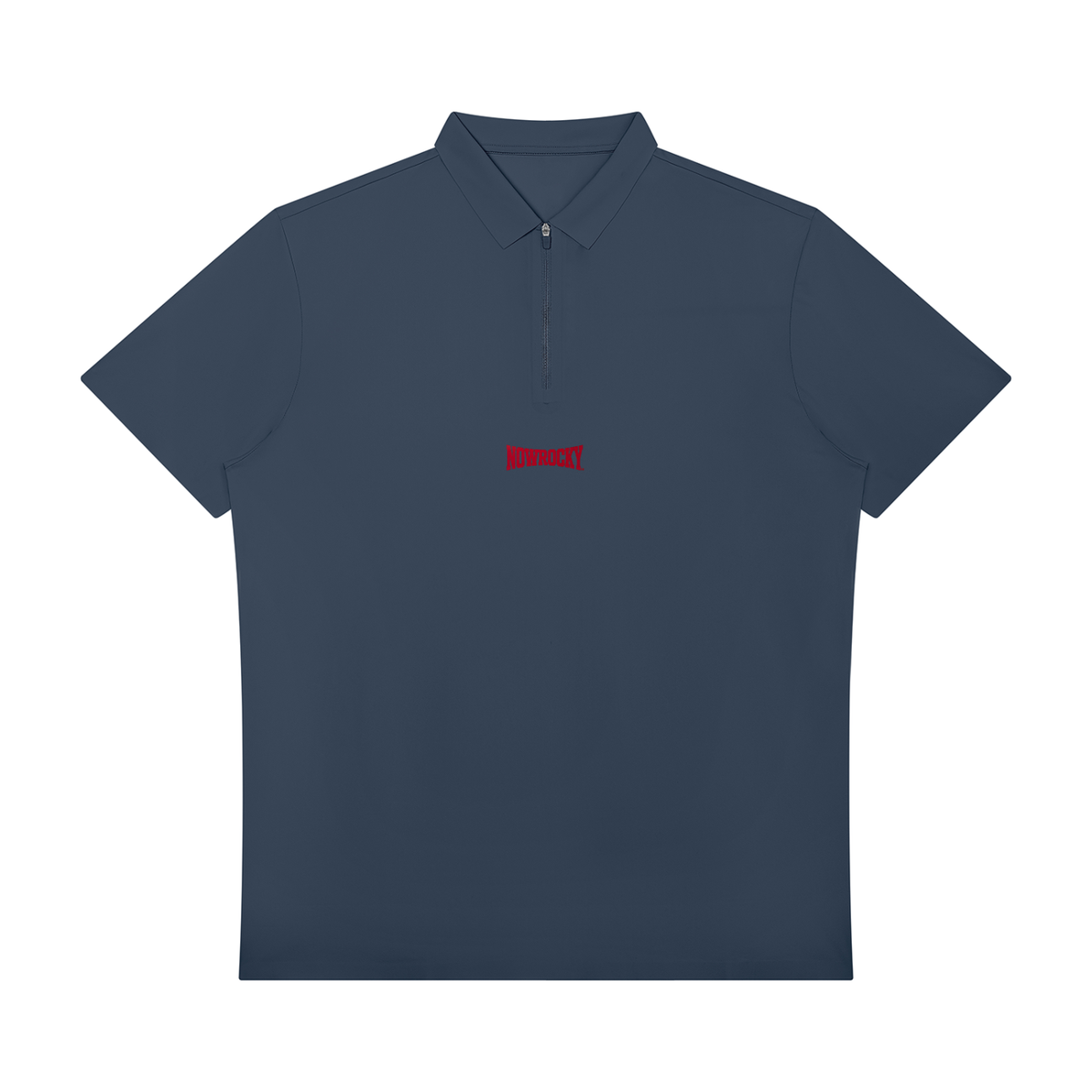 Polo Quarter-Zip Performance – Nowrocky™ — ujęcie z profilu, linia kroju