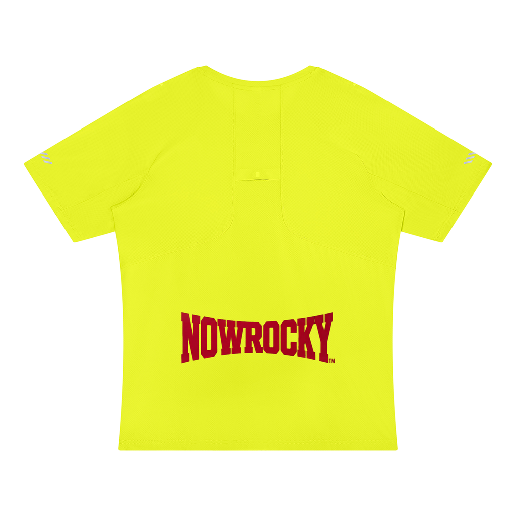 T-shirt Reflective Raglan – Nowrocky™ — układ na płasko na jasnym tle