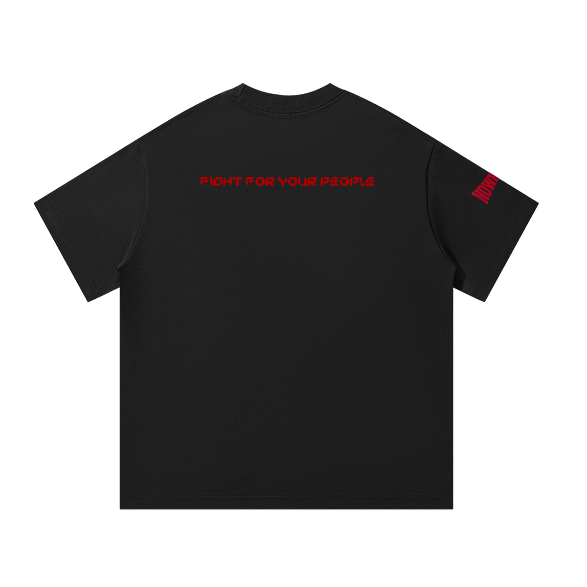 T-shirt Oversized Drop Shoulder – Nowrocky™ — luźna koszulka oversize, widok z tyłu