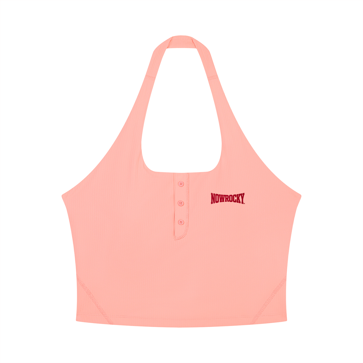Tank Top Halter Crop – Nowrocky™ — dolna krawędź kroju crop