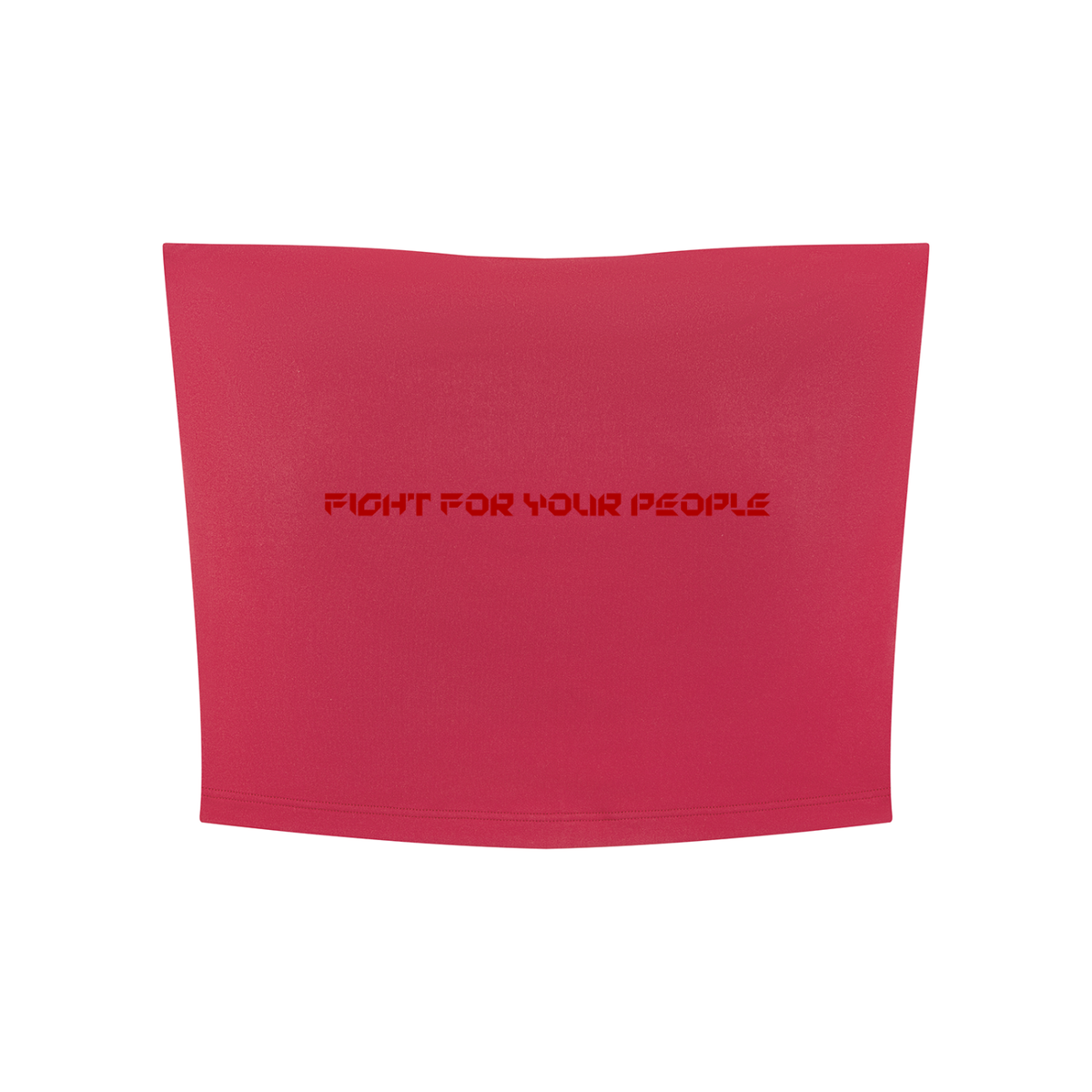Top Bandeau Cropped – Nowrocky™ — stanik sportowy typu bandeau z profilu, cała sylwetka