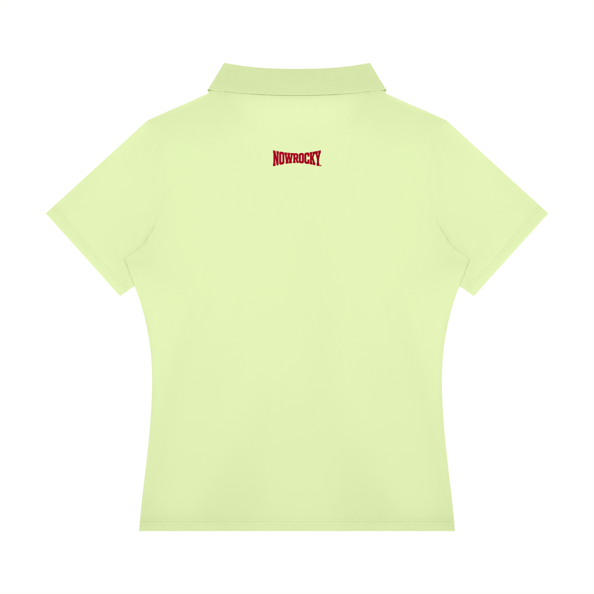 Polo Damskie Color Block Contrast Placket – Nowrocky™ — układ na płasko, całość produktu