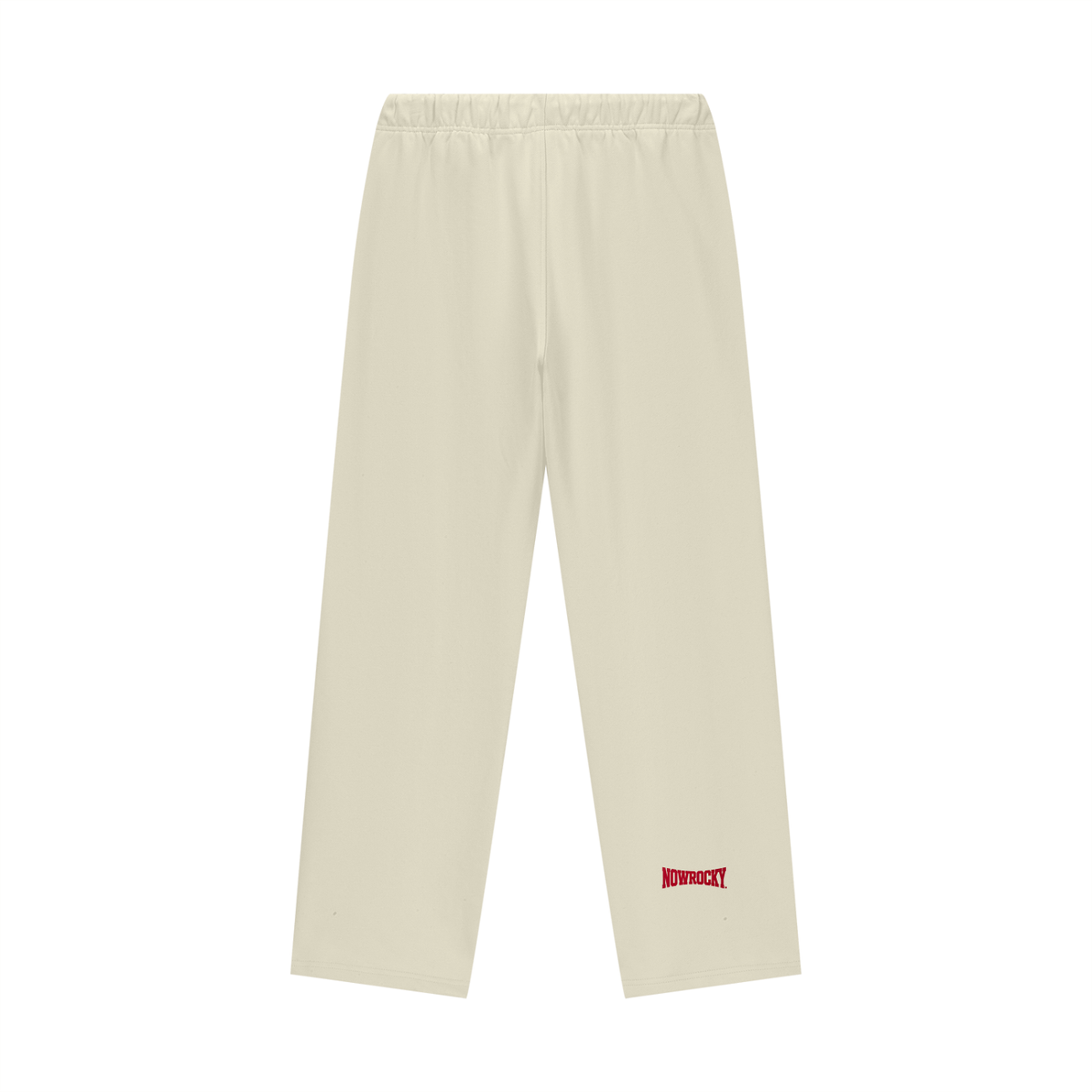 Spodnie Dresowe Heavyweight Straight Leg – Nowrocky™ — zbliżenie na sznurek w pasie