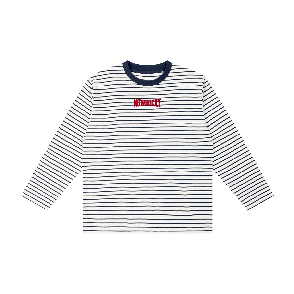 Longsleeve Dziecięcy Paski Contrast Rib – Nowrocky™ — dziecięca koszulka z długim rękawem, z przodu