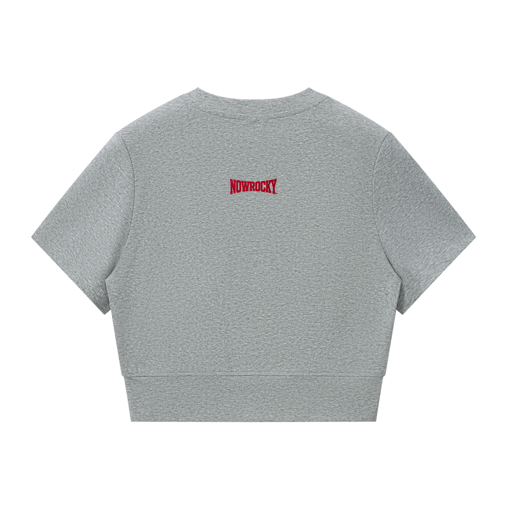 T-shirt Crop z Zamkiem – Nowrocky™ — detal 3