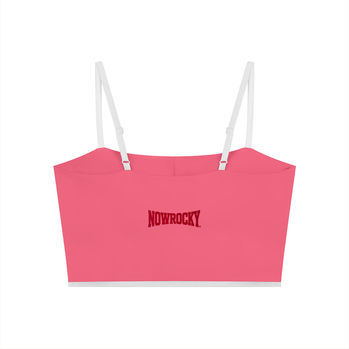 Biustonosz Sportowy Color Block – Nowrocky™ — układ na płasko na jasnym tle