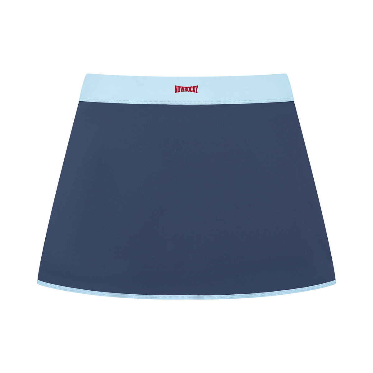 Spódnica Skort Color Block A-Line – Nowrocky™ — dół spódnicy i wykończenie brzegu