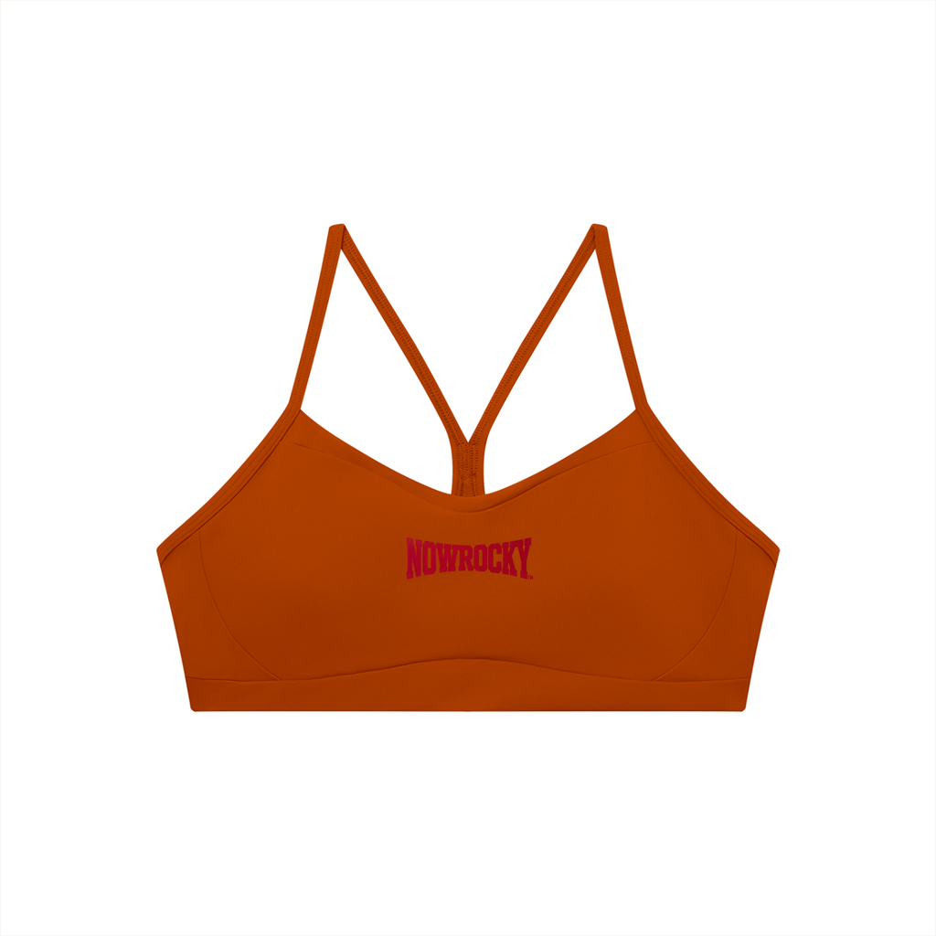 Biustonosz Sportowy Cropped Racerback – Nowrocky™ — szeroki ściągacz podpiersiowy z bliska