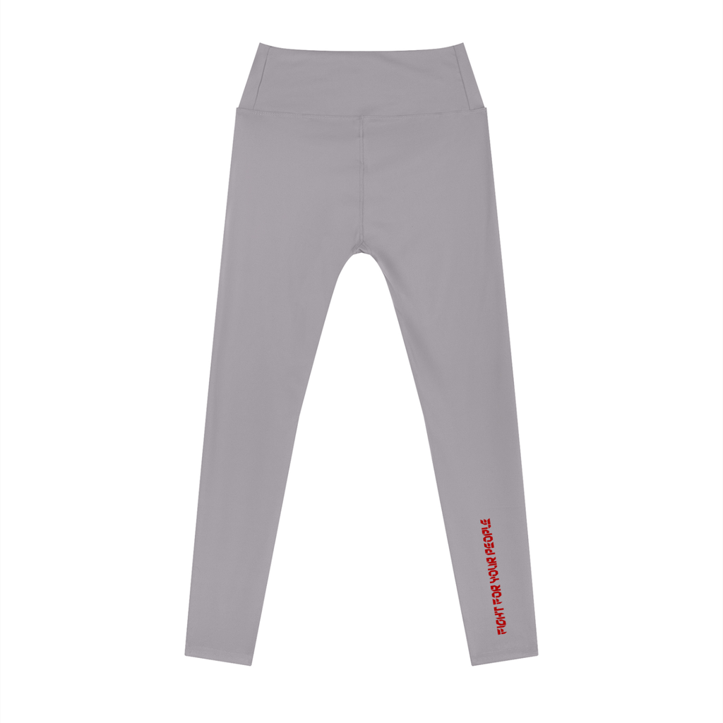 Legginsy High Rise Do Kostki – Nowrocky™ — układ na płasko na jasnym tle
