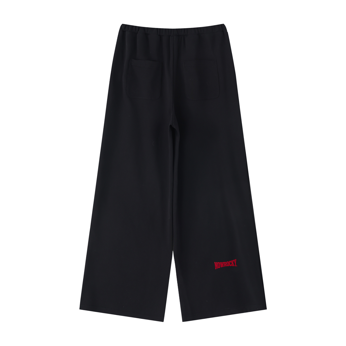 Spodnie Dresowe Wide Leg – Nowrocky™ — dres w kroju wide leg, widok z tyłu