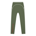 Legginsy Contrast Topstitch – Nowrocky™ — szeroki pas w talii, kadr makro