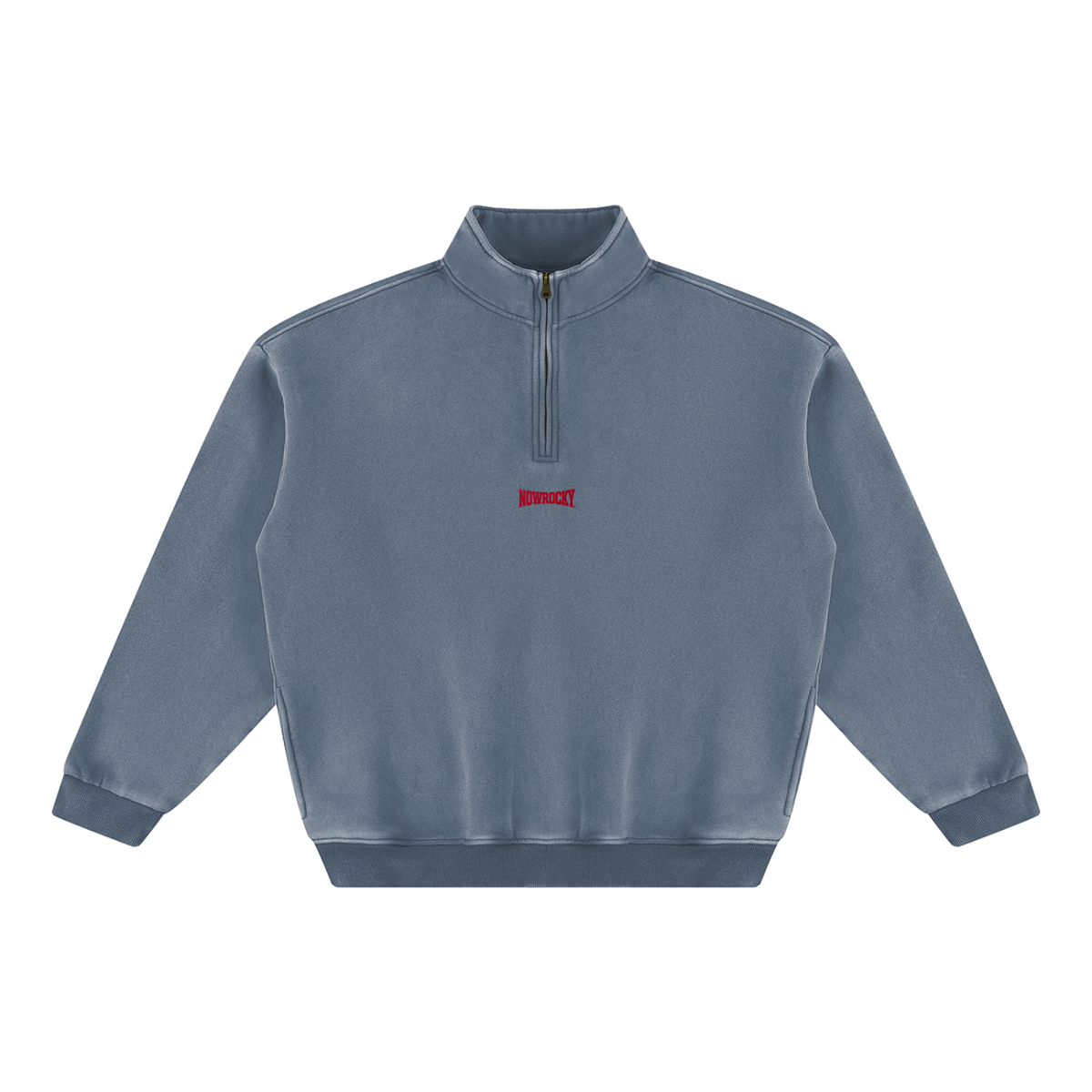 Bluza Fleece Vintage Wash w kolorze sprany niebieski – Nowrocky (streetwear)