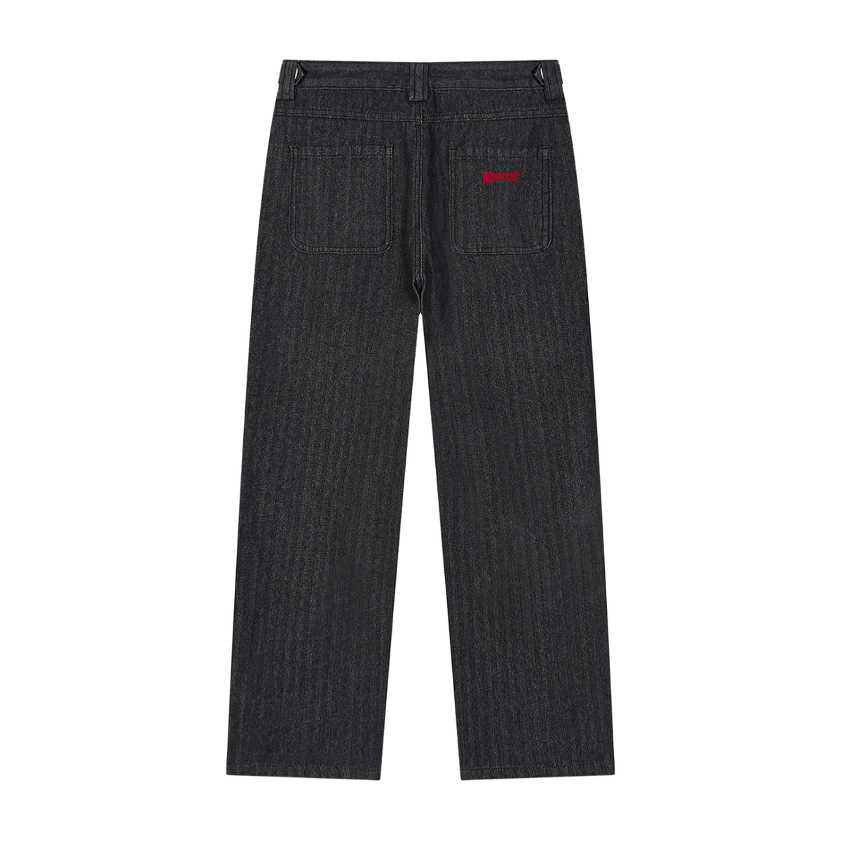 Jeansy Straight Leg – Nowrocky™ — spodnie jeansowe od tyłu, tylne kieszenie