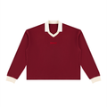 Bluza Color Block Polo Collar – Nowrocky™ — zbliżenie na kołnierz polo