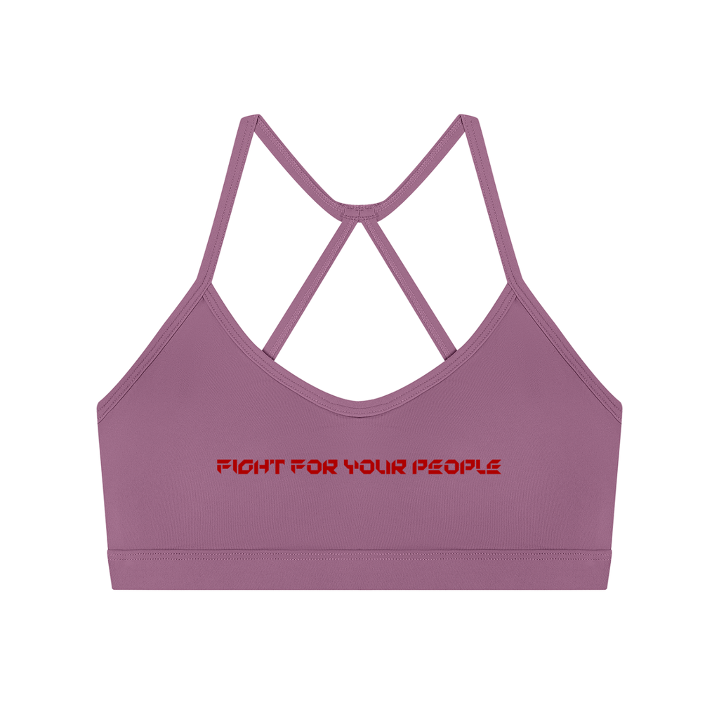 Biustonosz Sportowy Tight Y-Back – Nowrocky™ — detal elastycznej dzianiny