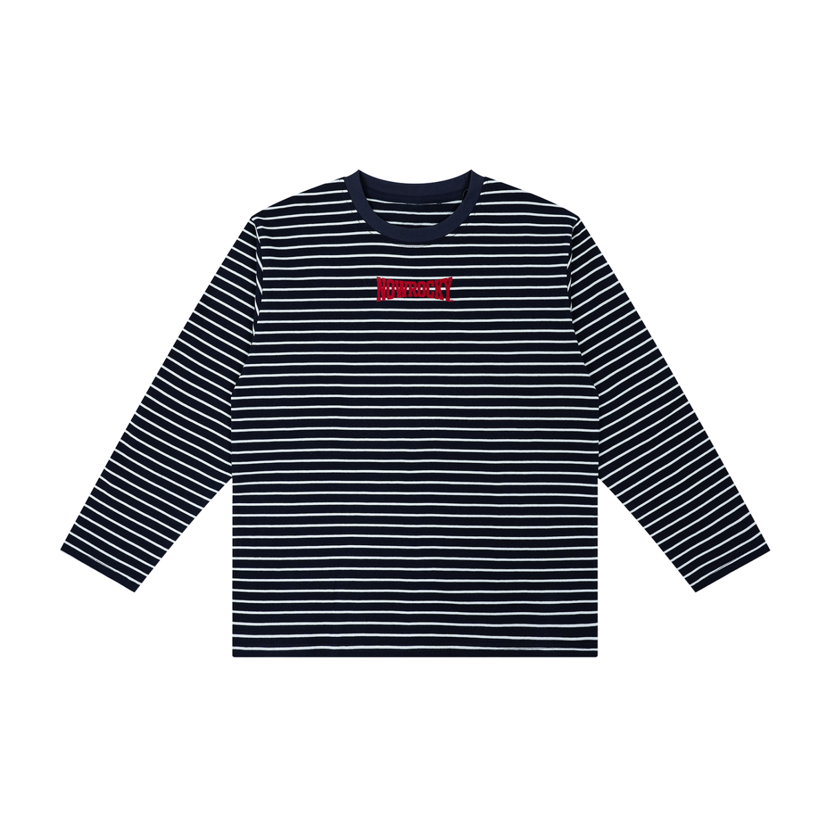 Longsleeve Dziecięcy Paski Contrast Rib – Nowrocky™ — koszulka w paski, ujęcie z profilu