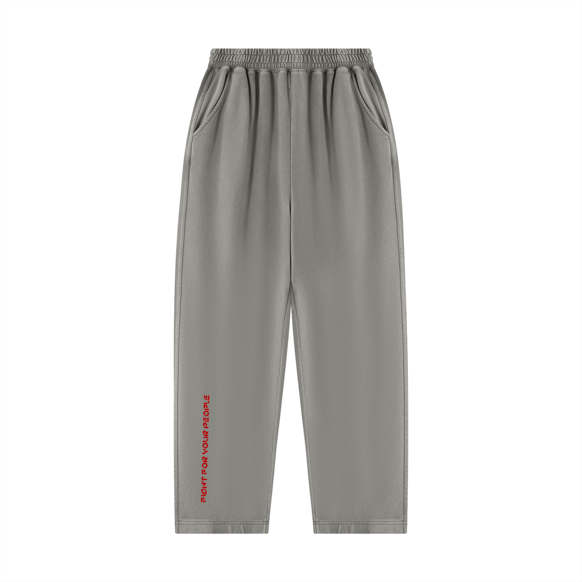Spodnie Dresowe Balloon Mineral Wash w kolorze jasnoszary – Nowrocky (streetwear)