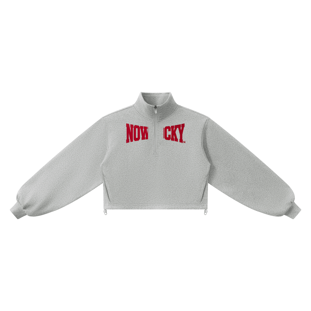 Bluza Crop Quarter-Zip ze Stójką – Nowrocky (streetwear)