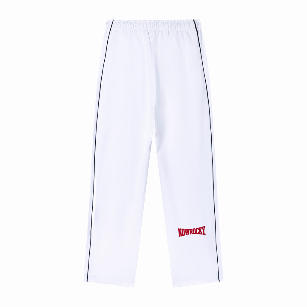 Spodnie Piping Straight Leg – Nowrocky™ — detal lampasu wzdłuż nogawki