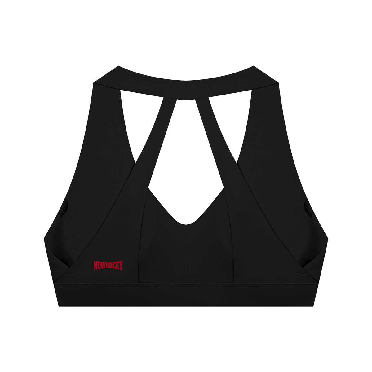 Biustonosz Sportowy Halter Cropped Cut-Out – Nowrocky™ — biustonosz sportowy z wycięciem, tył