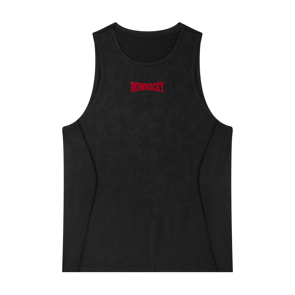 Tank Top Jacquard Performance – Nowrocky™ — bezrękawnik żakardowy, widok z przodu
