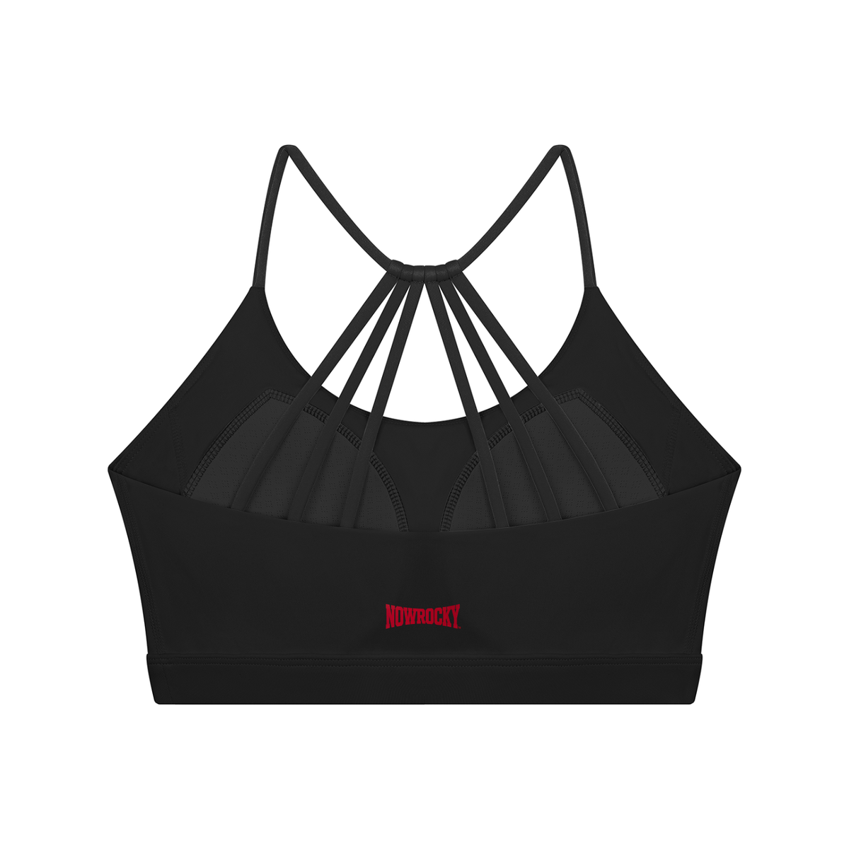 Biustonosz Sportowy Color Block Strappy Back – Nowrocky™ — biustonosz sportowy z paskami, tył