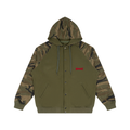 Bluza z Kapturem Camo Raglan Zip w kolorze moro zielone – Nowrocky (streetwear)