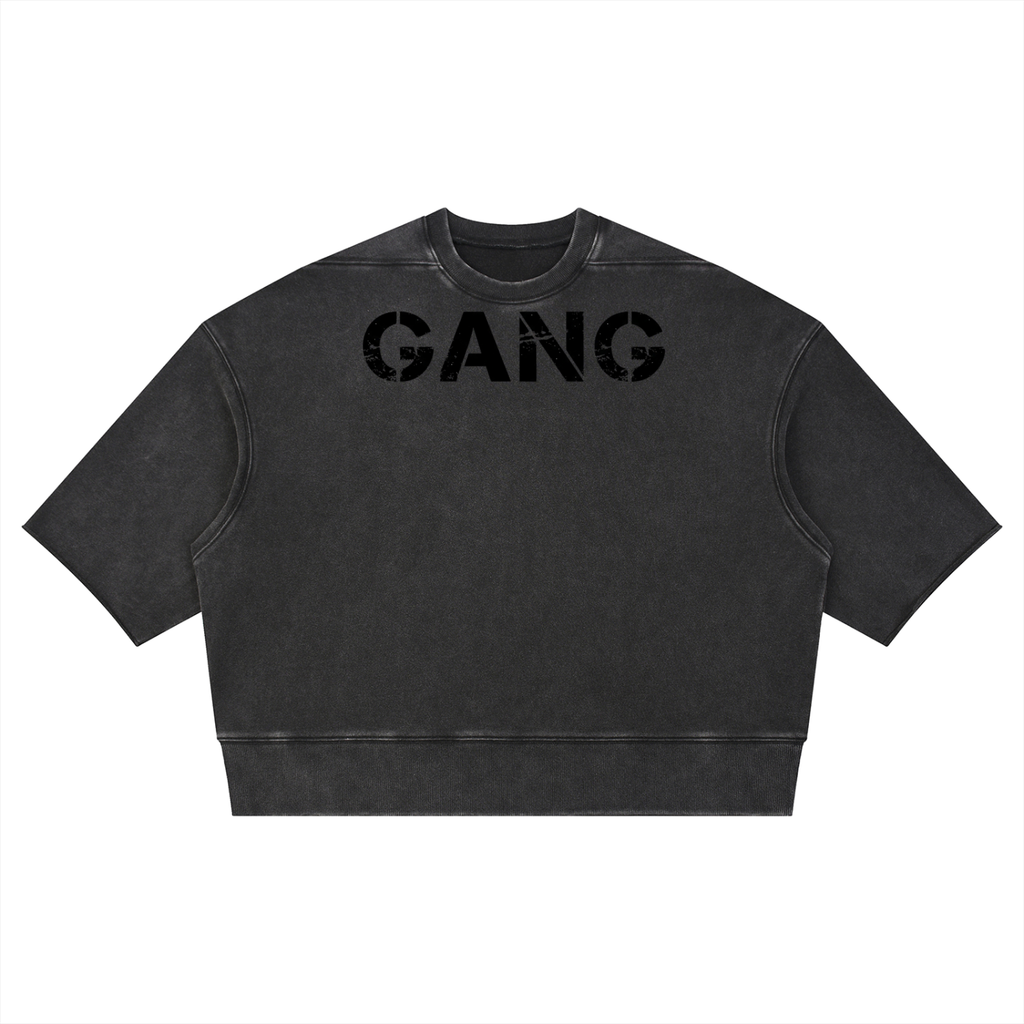 T-shirt Mineral Wash Boxy Raw Edge – Nowrocky™
